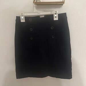 Navy jean skirt